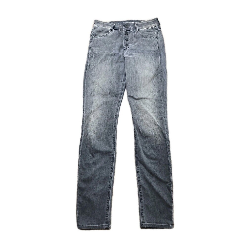 Mother The Pixie Jean in Deep Voodoo Women's 26 Gray Skinny Jean Cotton Elastane